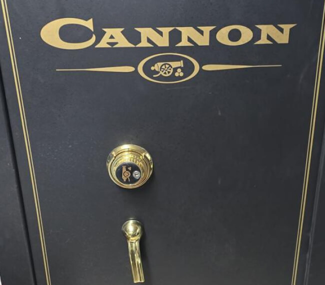Cannon gun safe with a dial lock in Fort Worth