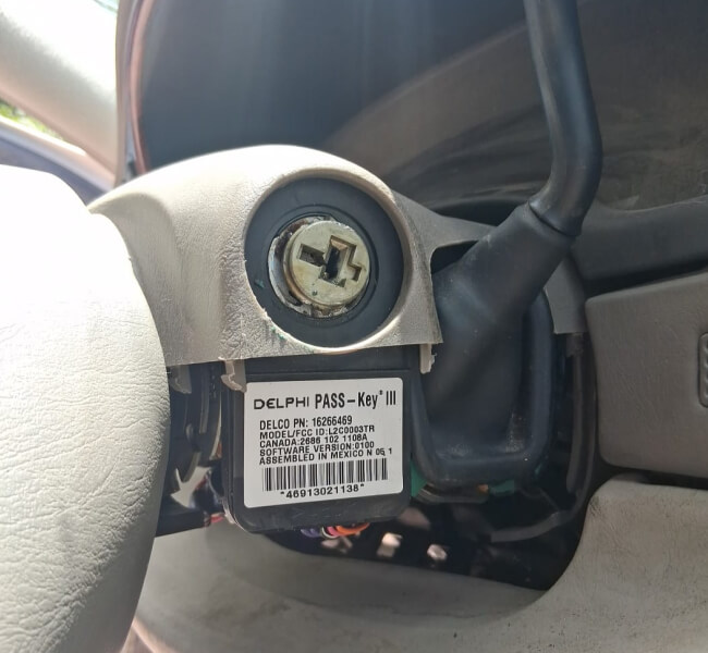 Car ignition repair on an opened steering column in Killeen